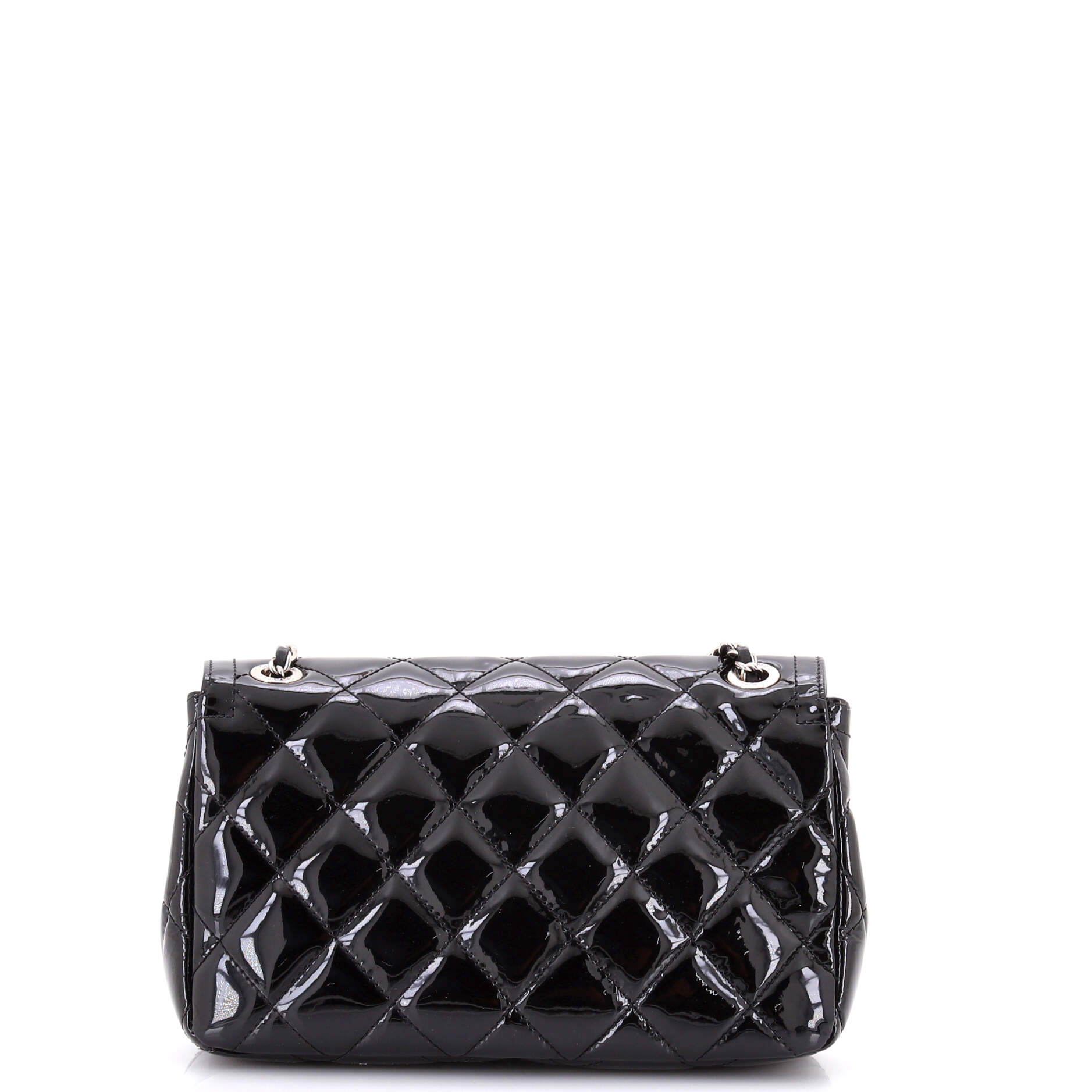 Coco Shine Flap Bag Quilted Patent Small