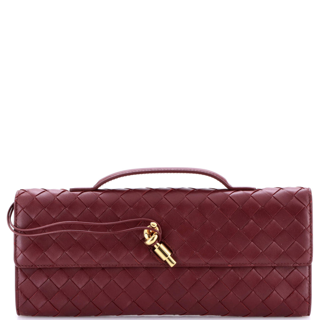 Andiamo Top Handle Clutch Intrecciato Nappa Long
