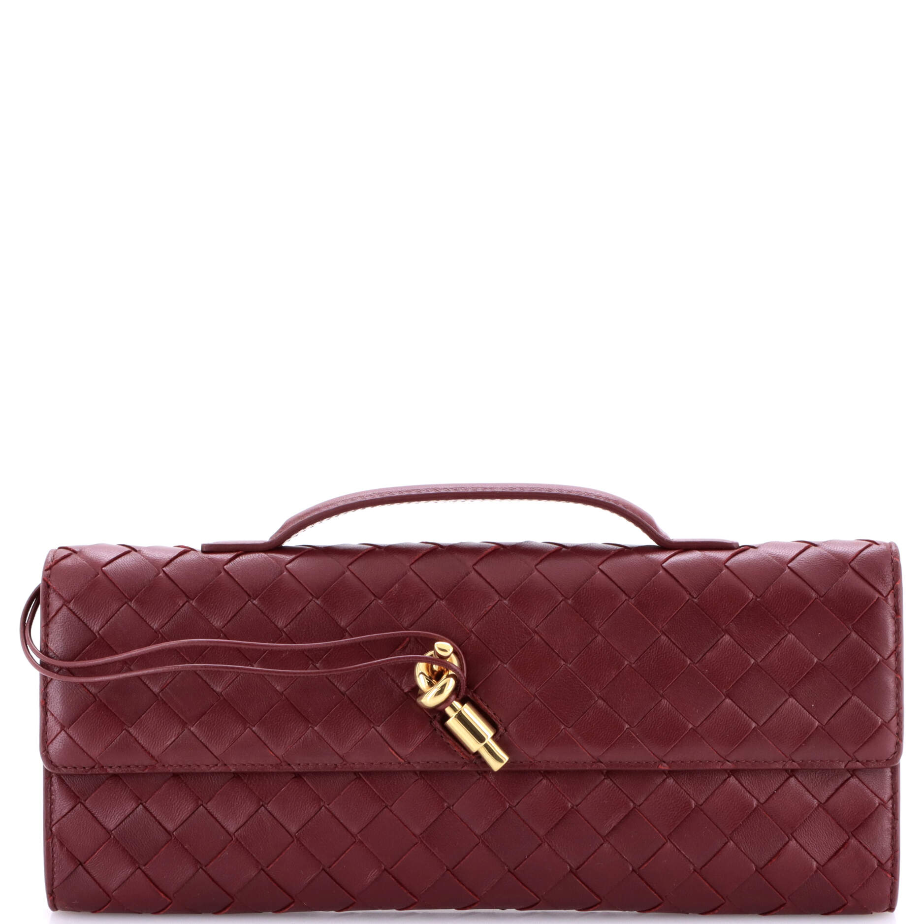 Andiamo Top Handle Clutch Intrecciato Nappa Long
