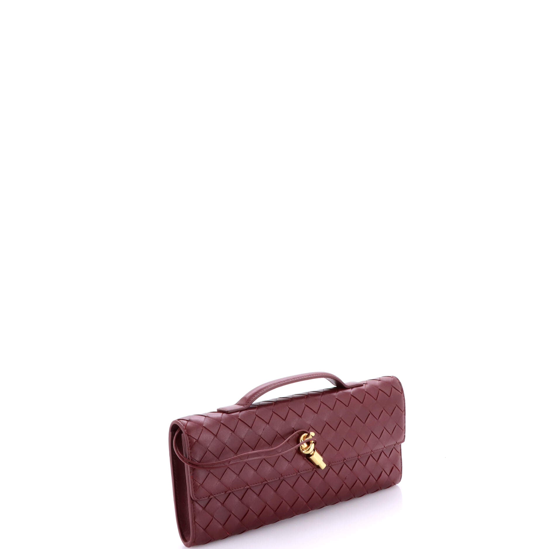 Andiamo Top Handle Clutch Intrecciato Nappa Long