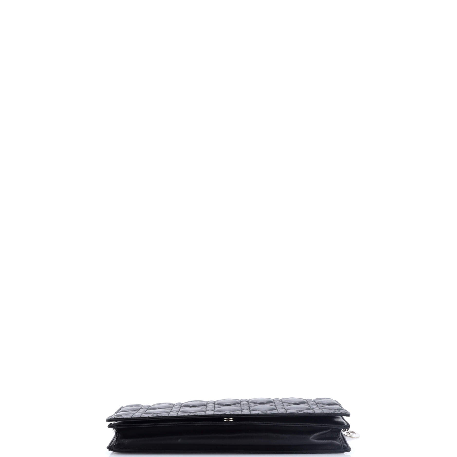 Lady Dior Convertible Chain Clutch Cannage Quilt Leather Long