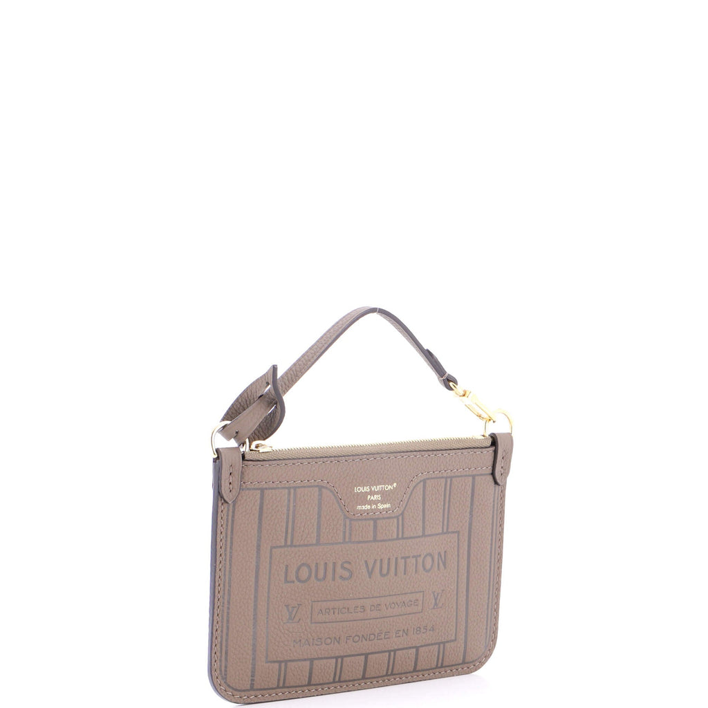 Neverfull Pochette Inside Out Embossed Leather BB