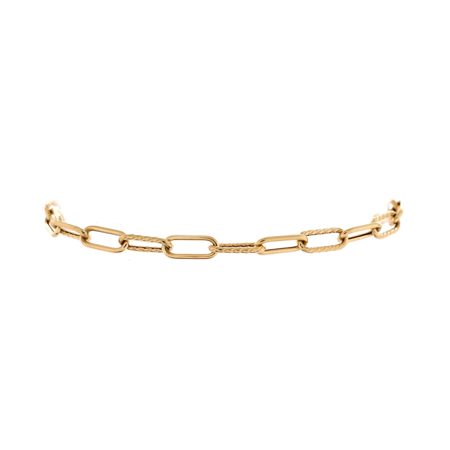 Madison Chain Link Bracelet 18K Yellow Gold 4mm