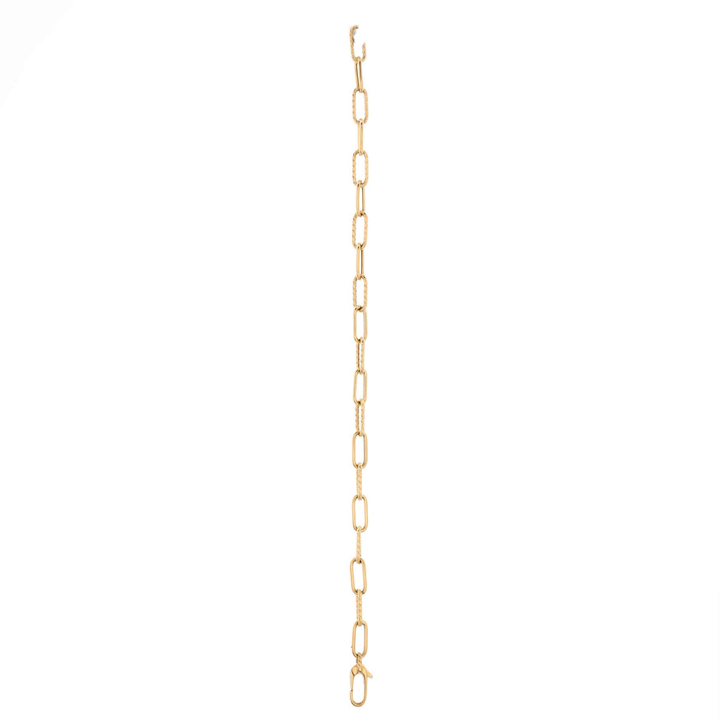 Madison Chain Link Bracelet 18K Yellow Gold 4mm
