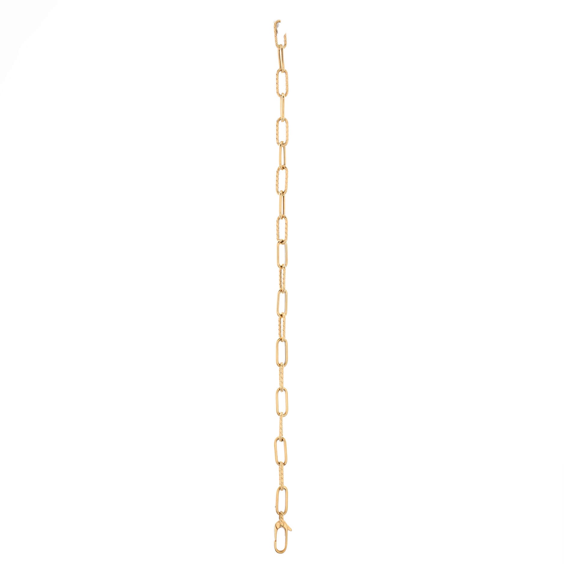 Madison Chain Link Bracelet 18K Yellow Gold 4mm