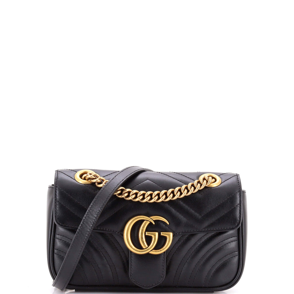 GG Marmont Flap Bag Matelasse Leather Small