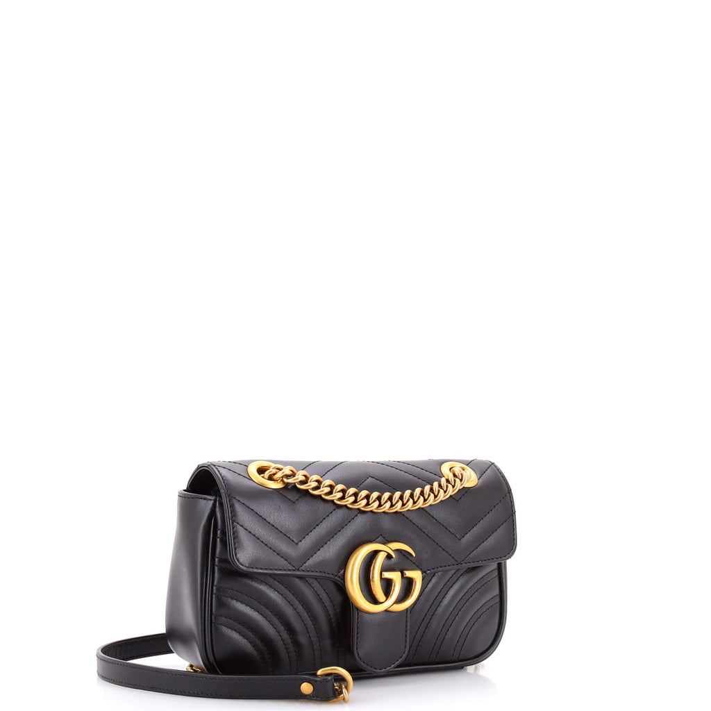 GG Marmont Flap Bag Matelasse Leather Small