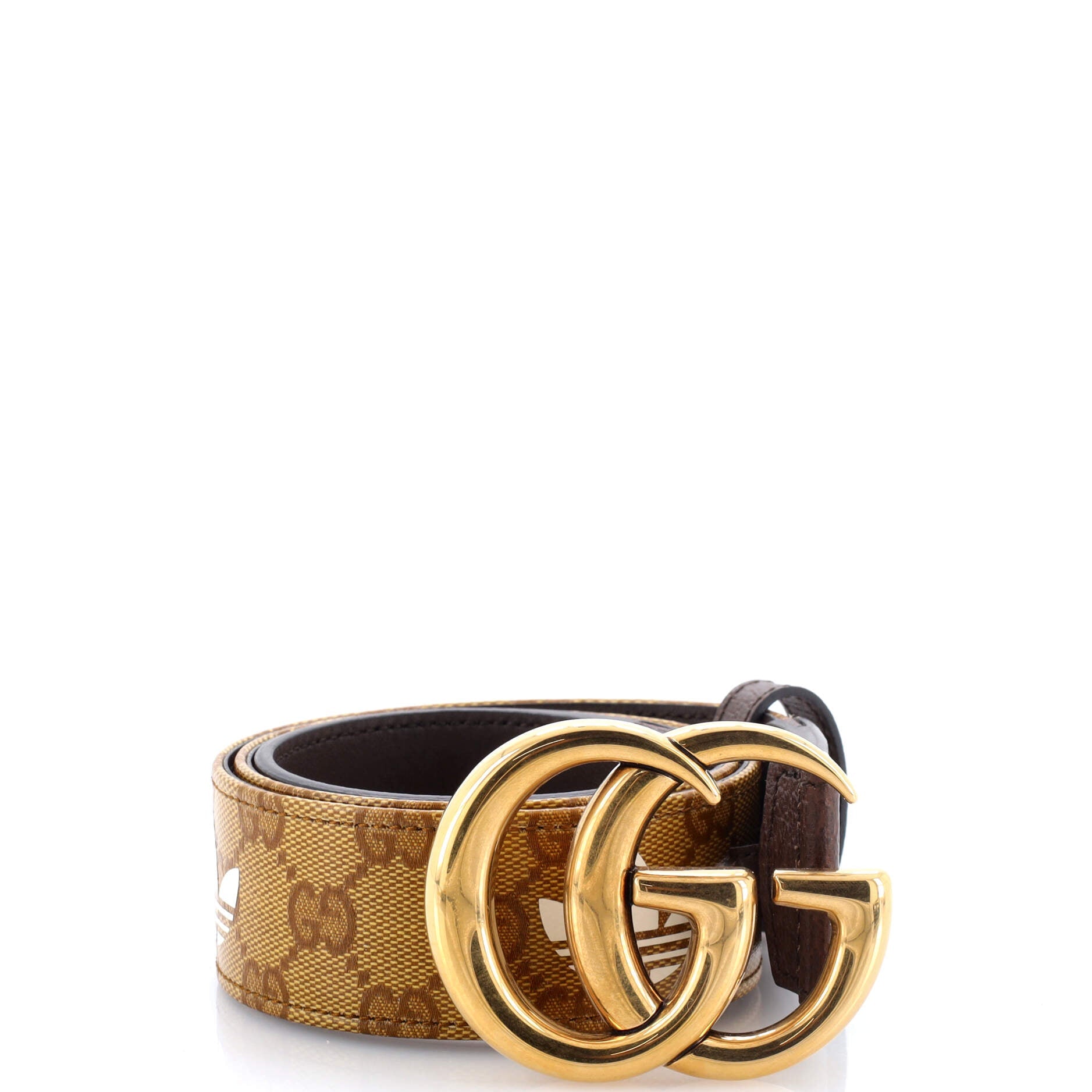 x adidas GG Marmont Belt GG Coated Canvas and Leather