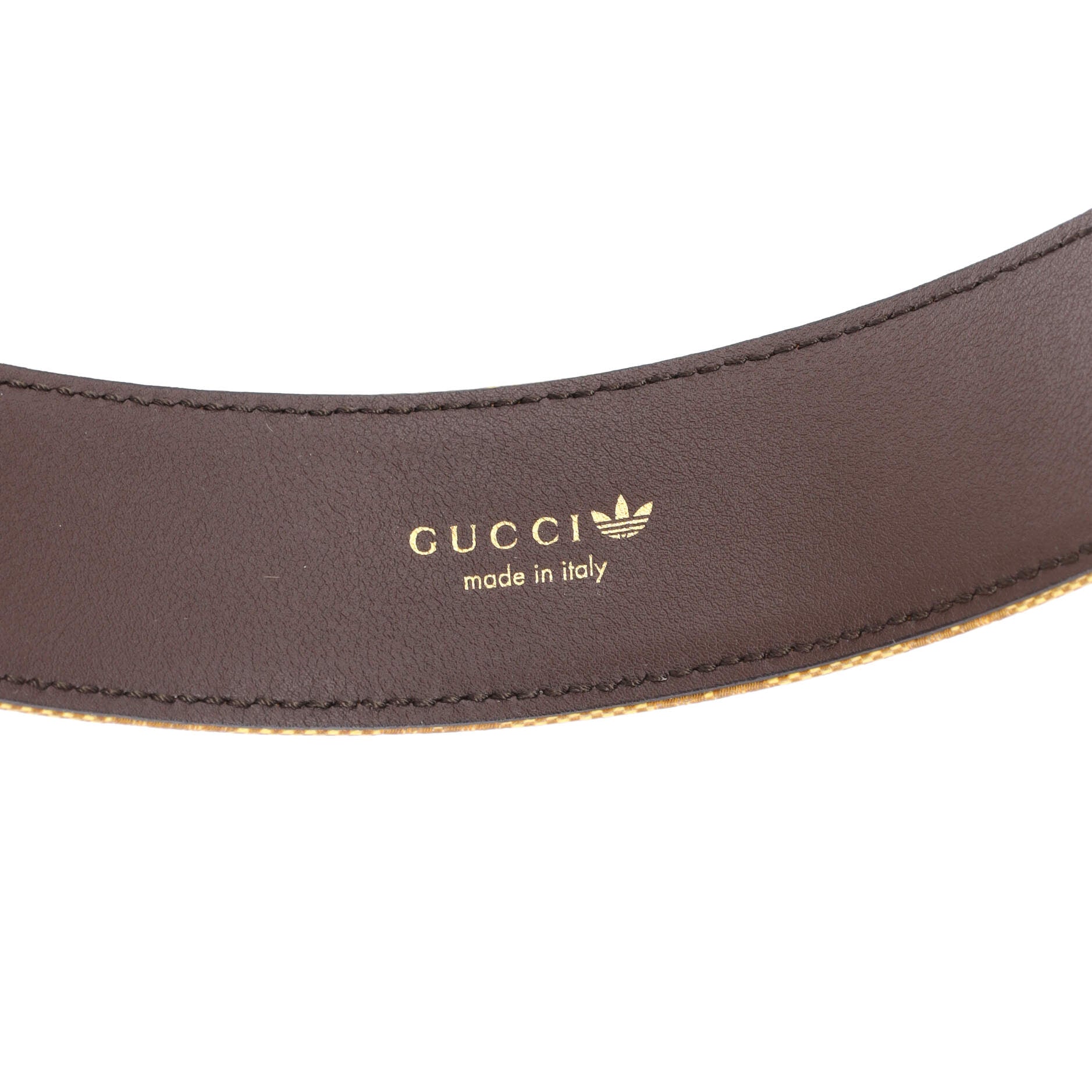 x adidas GG Marmont Belt GG Coated Canvas and Leather