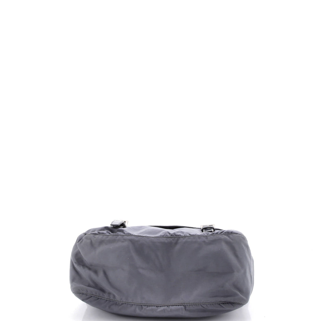 Double Buckle Flap Messenger Bag Tessuto Large