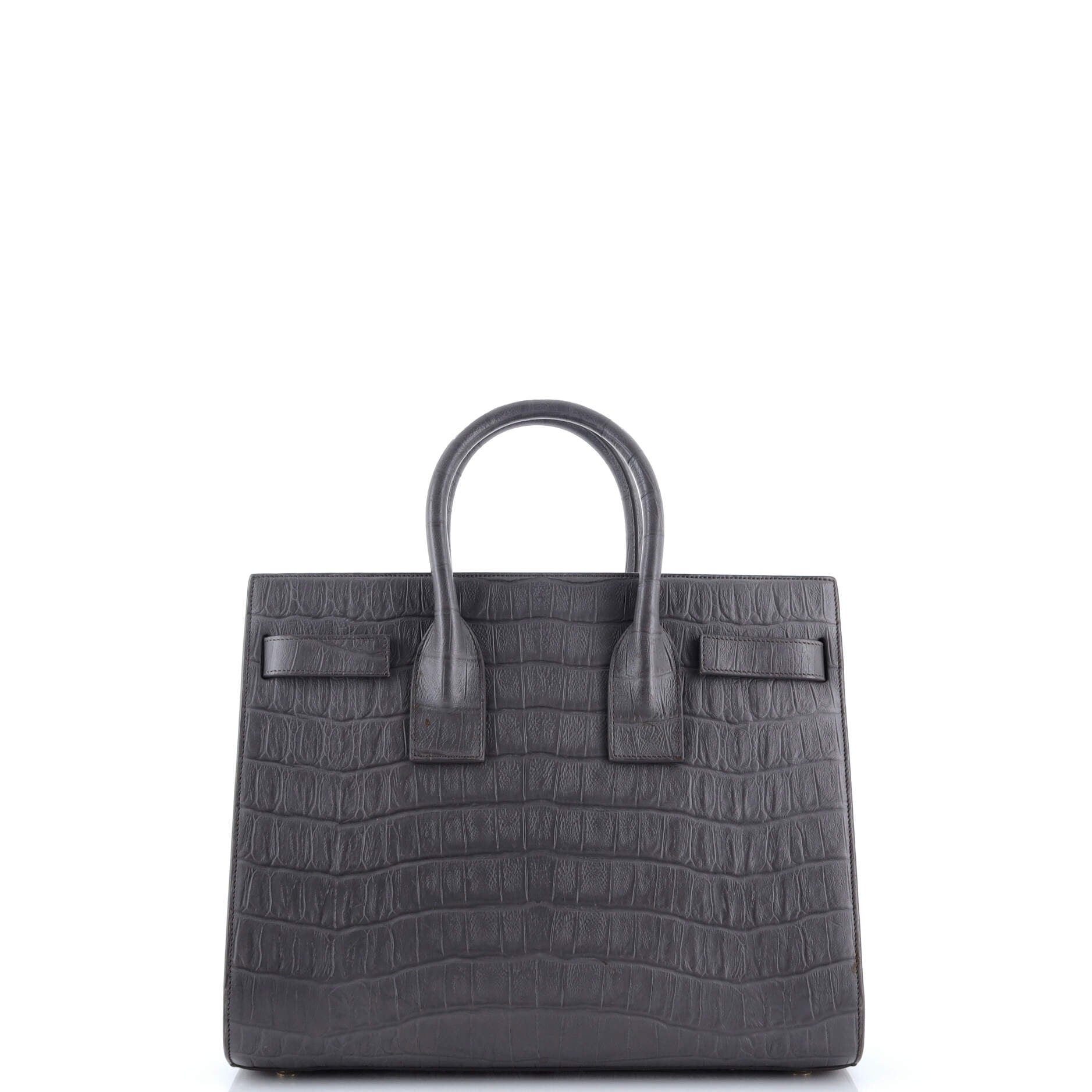 Sac de Jour Bag Crocodile Embossed Leather Medium