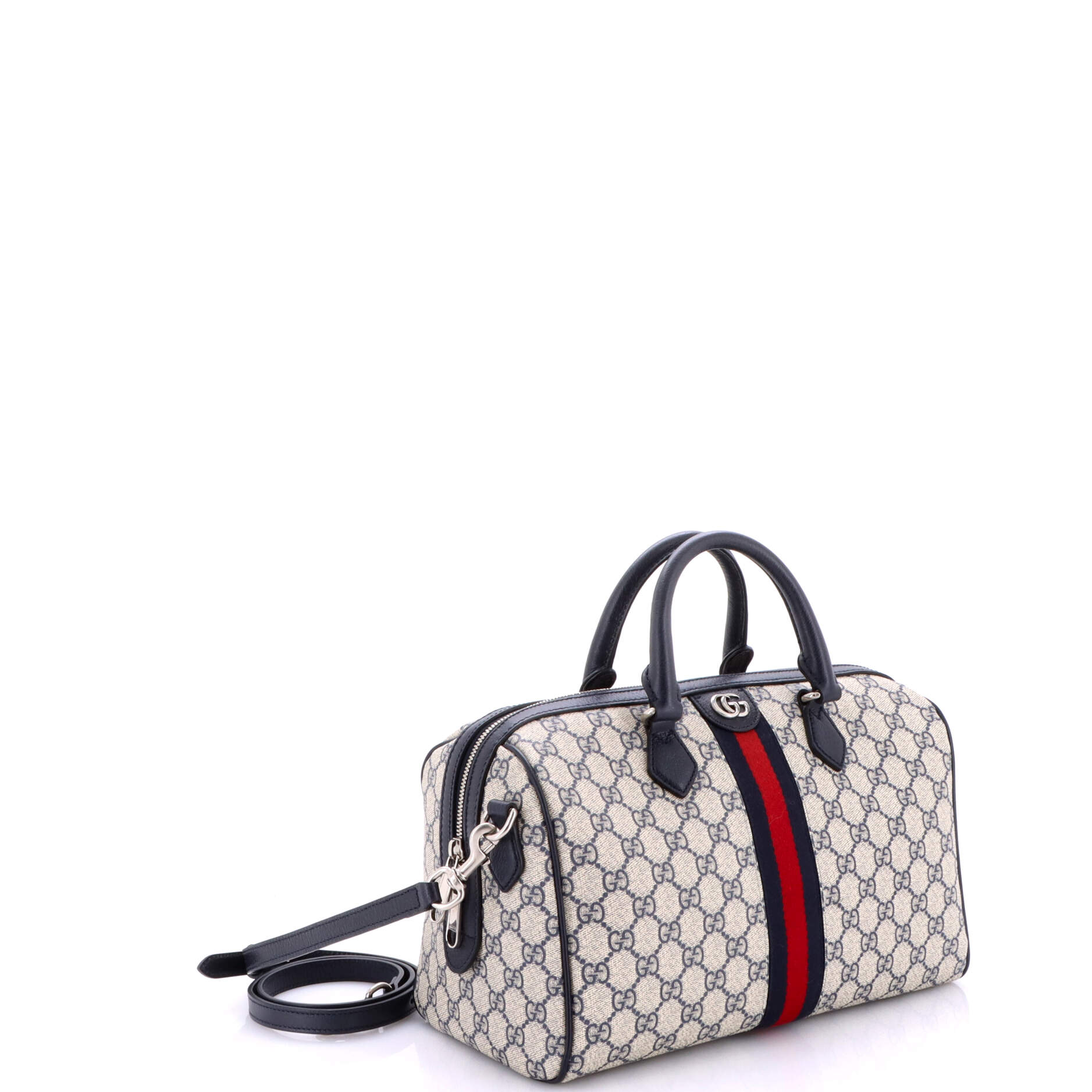 Ophidia Convertible Boston Bag GG Coated Canvas Medium