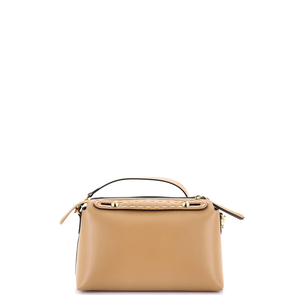 Logo By The Way Satchel Leather with Snakeskin Small