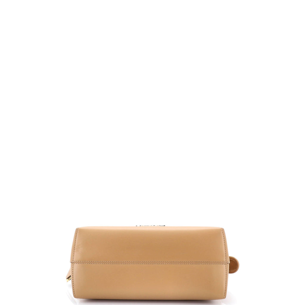 Logo By The Way Satchel Leather with Snakeskin Small