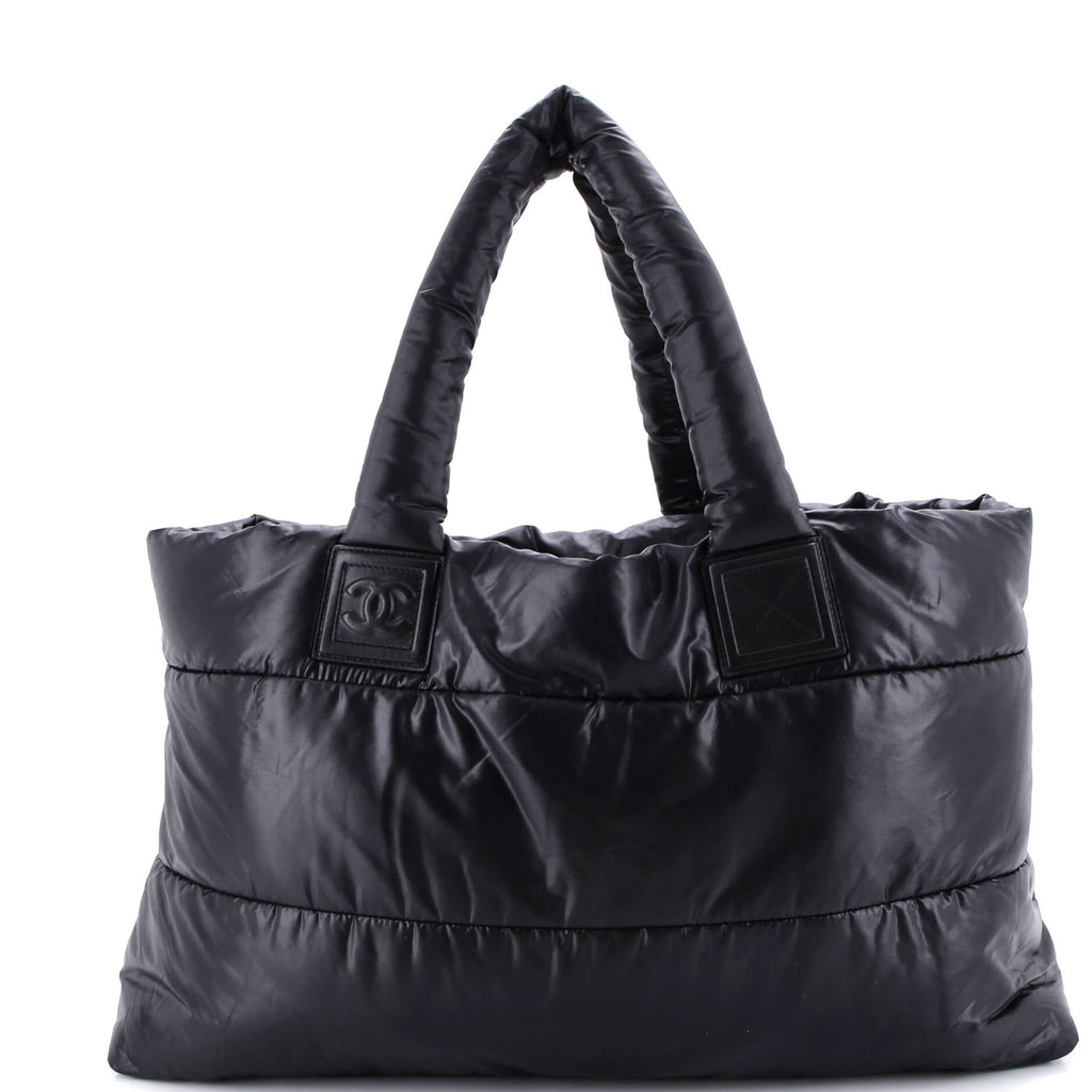 Coco Cocoon Reversible Tote Quilted Lambskin Large