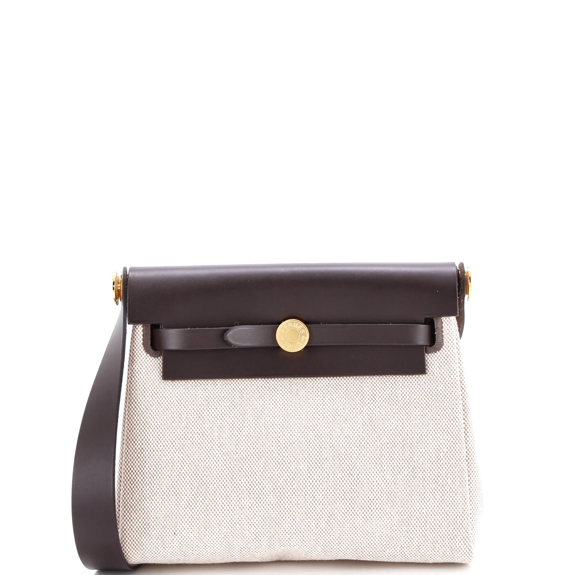 Herbag Zip Toile and Leather 20