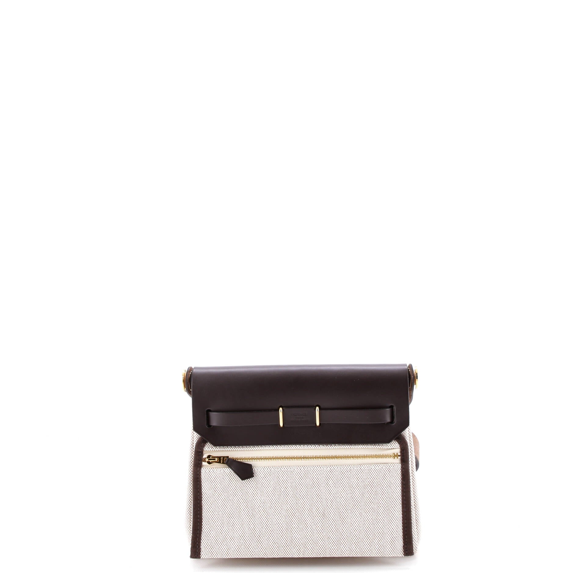 Herbag Zip Toile and Leather 20