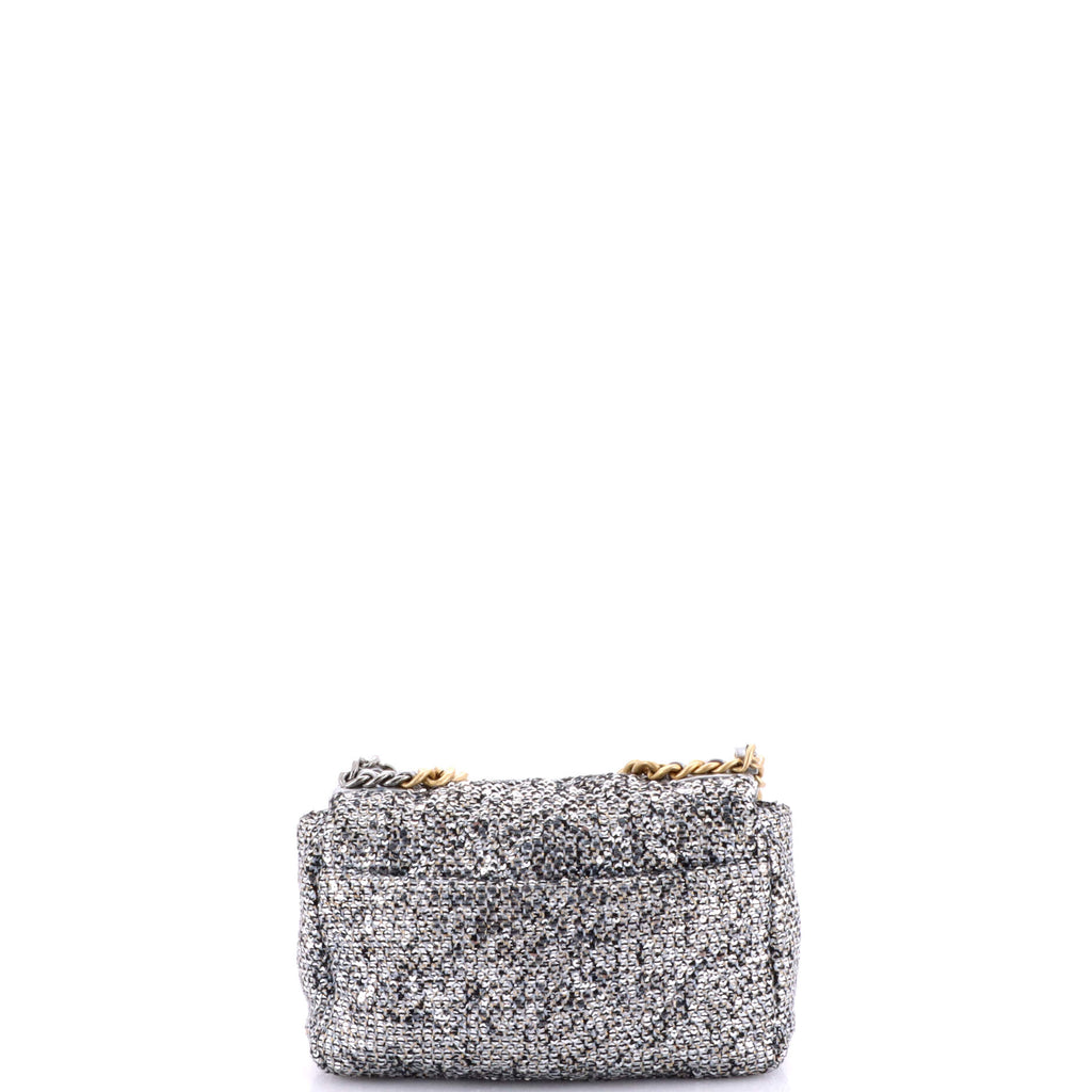 19 Flap Bag Quilted Sequins Medium