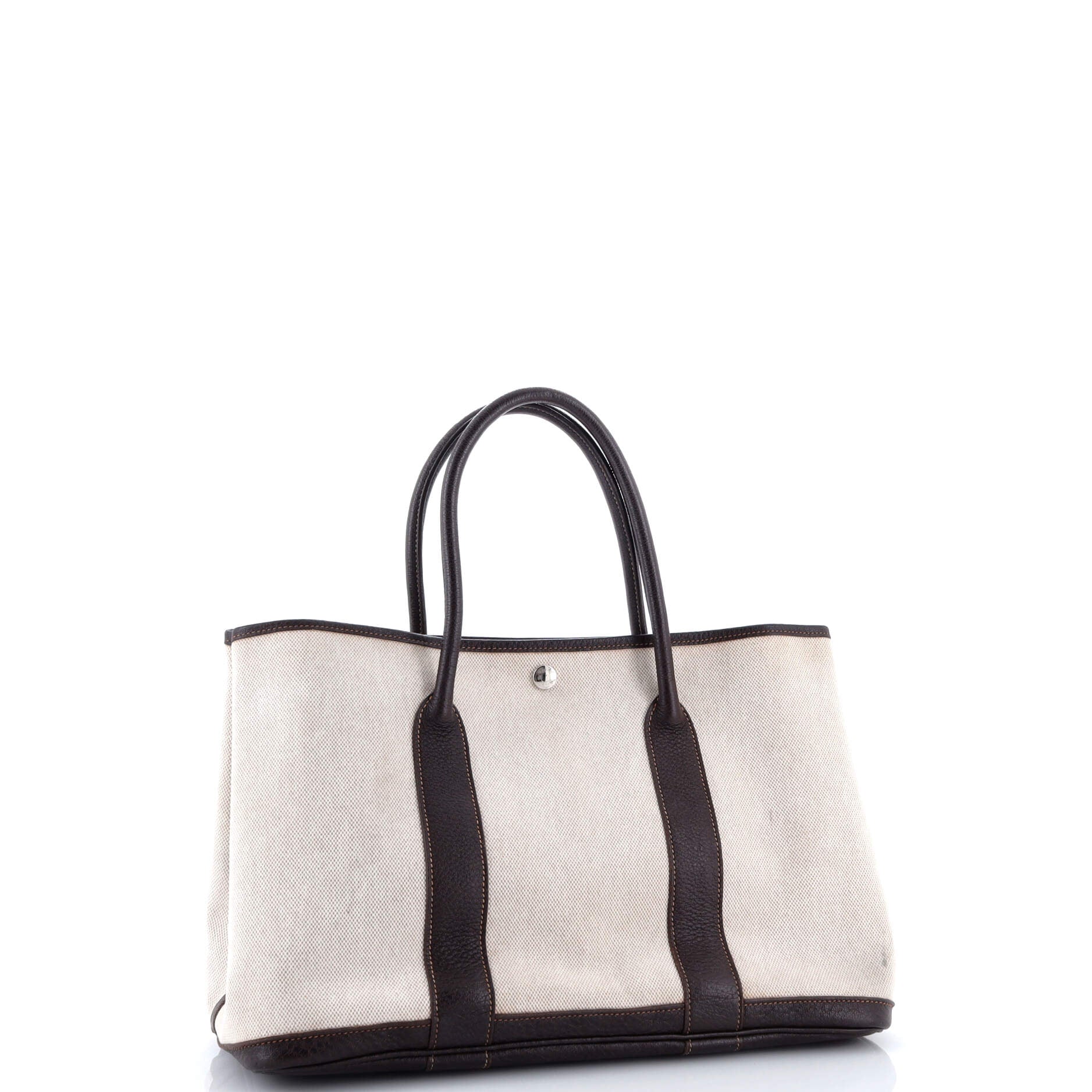 Garden Party Tote Toile and Leather 36