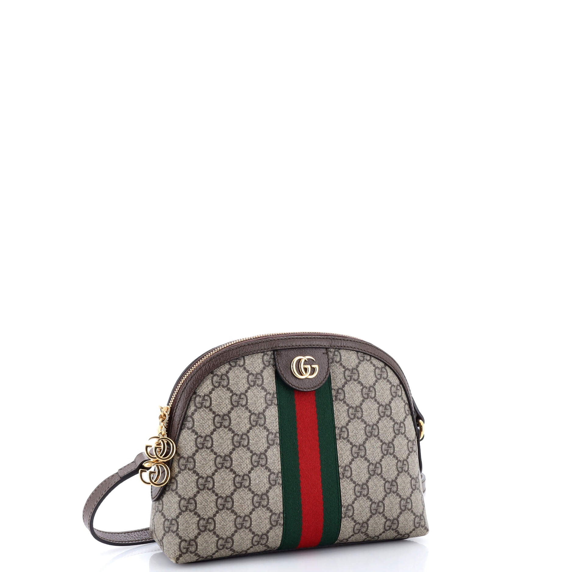 Ophidia Dome Shoulder Bag GG Coated Canvas Small