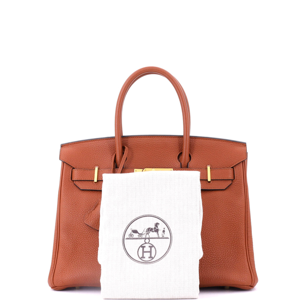 Birkin Handbag Cuivre Togo with Gold Hardware 30