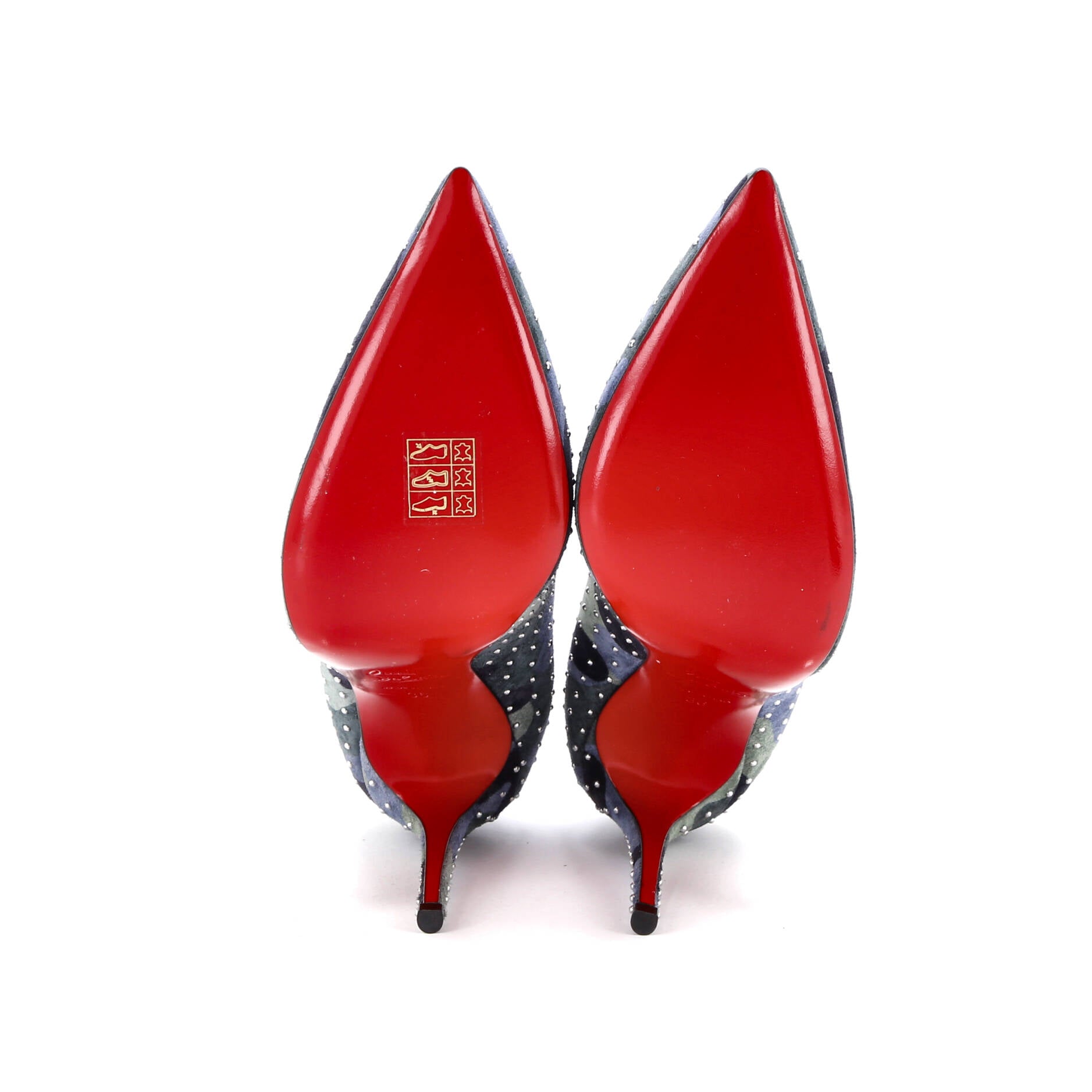 Women's Kate Pumps Studded Printed Suede 100