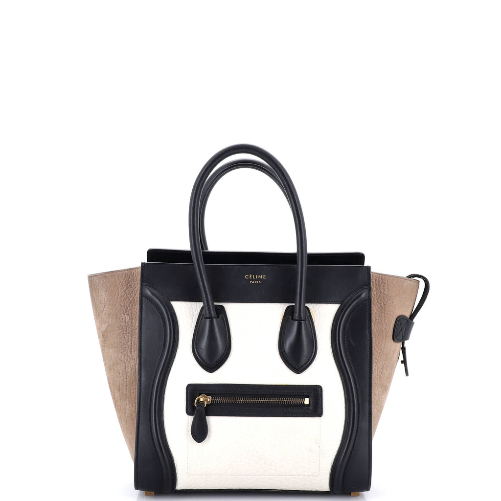 Luggage Bag Canvas and Leather Mini