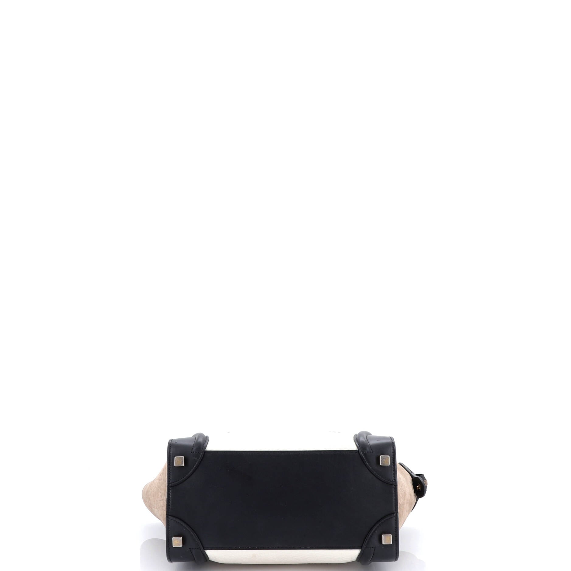 Luggage Bag Canvas and Leather Mini