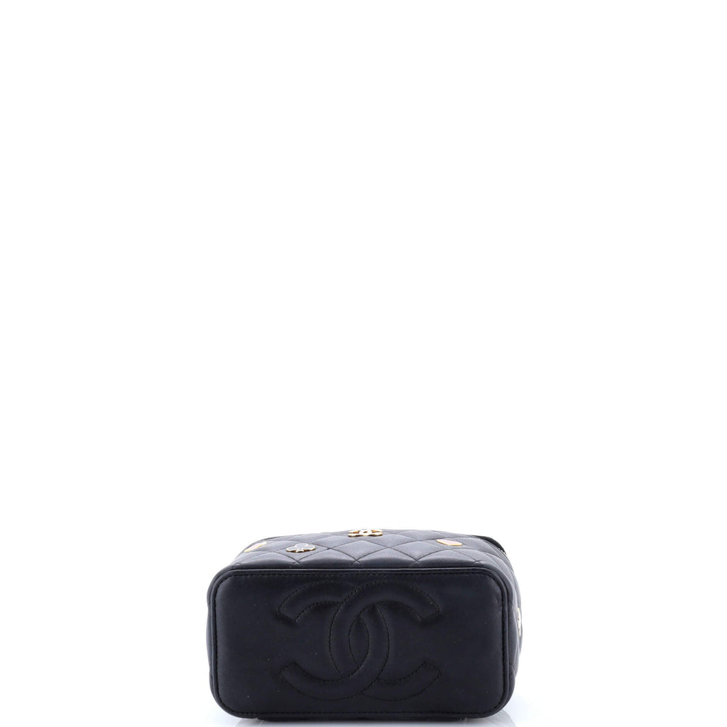 Coco Casino Vanity Case with Chain Quilted Lambskin Small