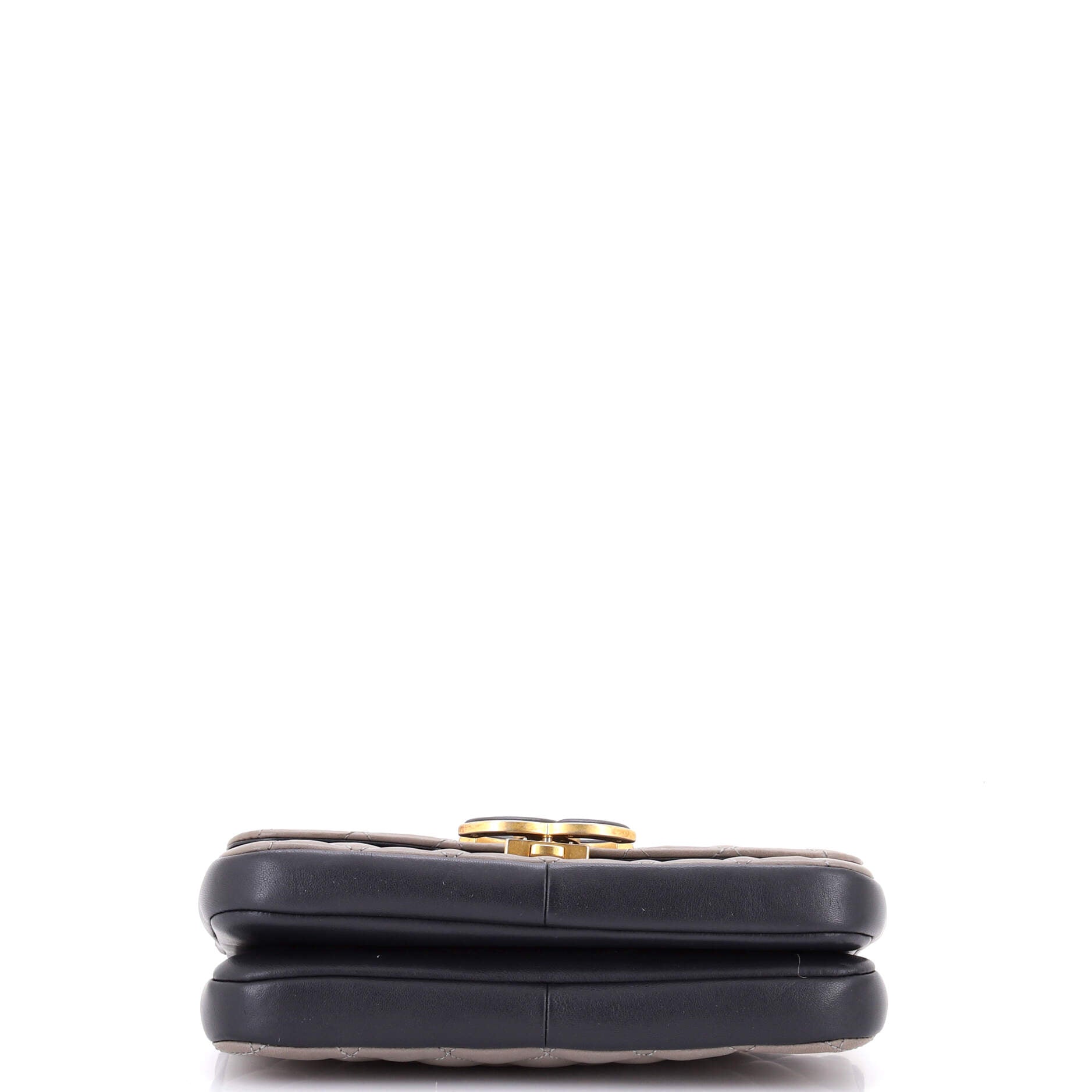 CC Chic Double Flap Bag Quilted Lambskin Small