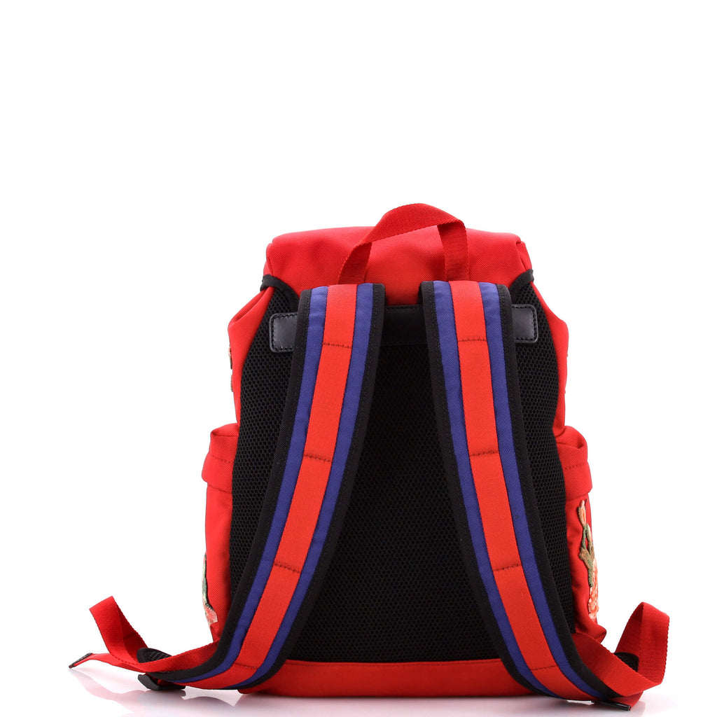 Techpack Backpack Embroidered Techno Canvas Small