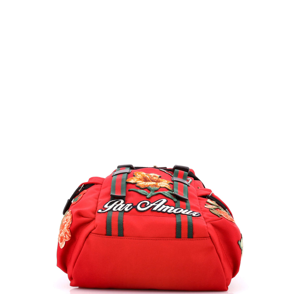 Techpack Backpack Embroidered Techno Canvas Small