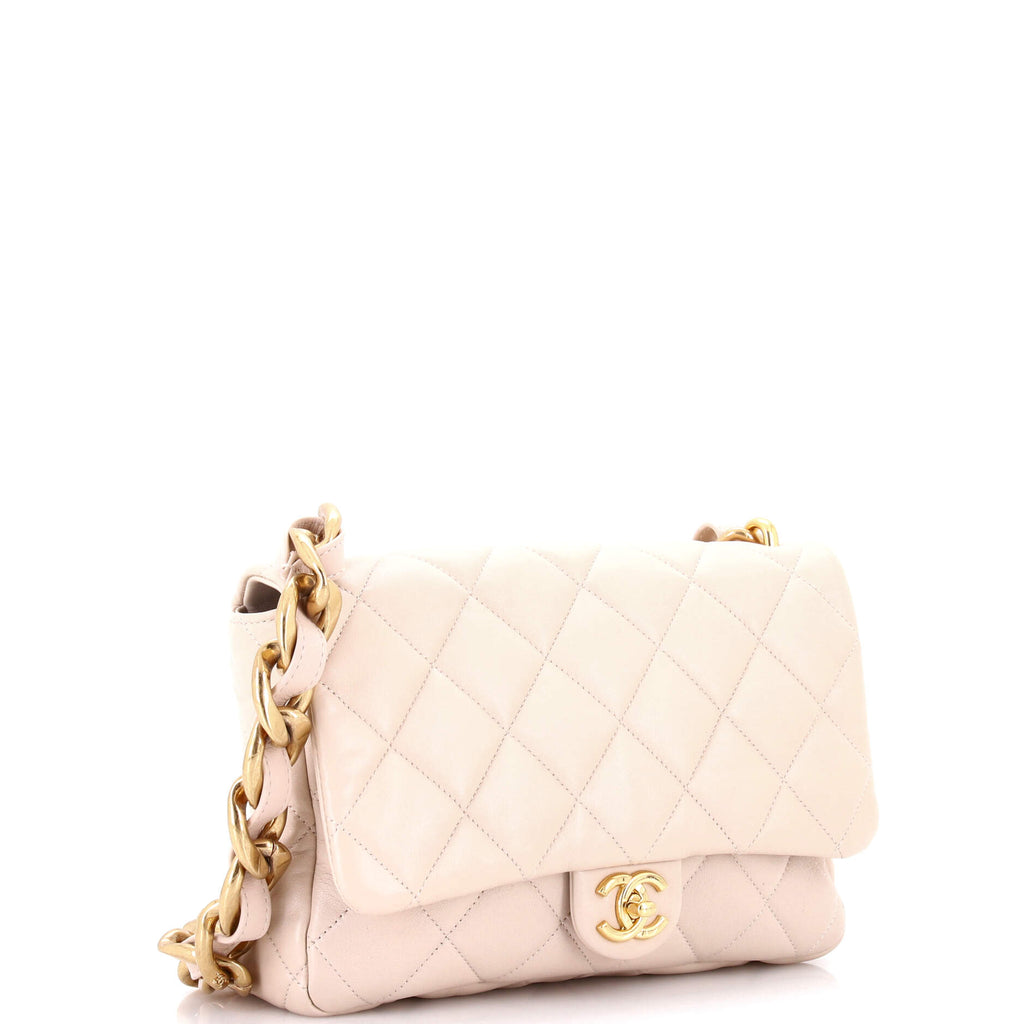 Funky Town Flap Bag Quilted Lambskin Large