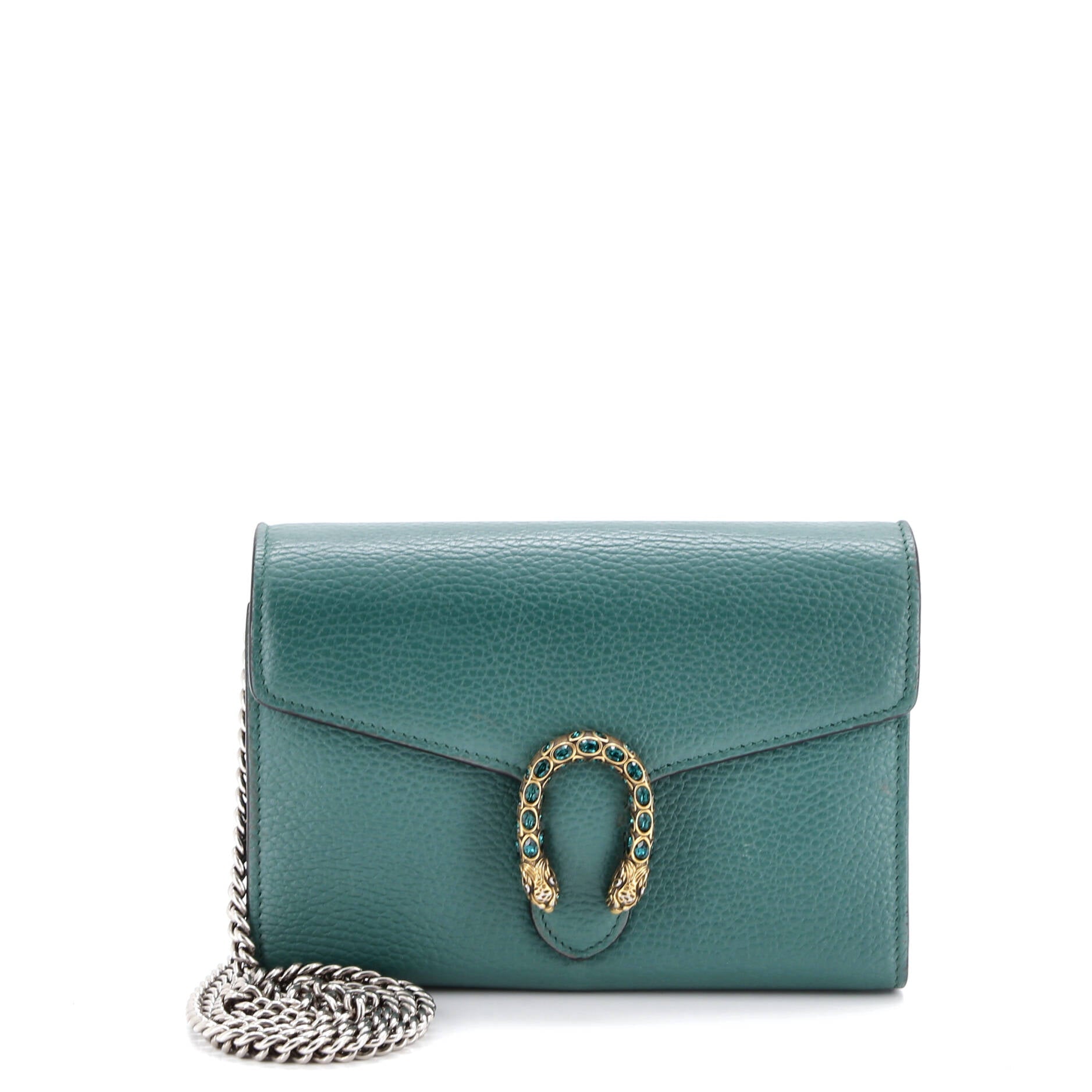 Dionysus Chain Wallet Leather with Embellished Detail Small