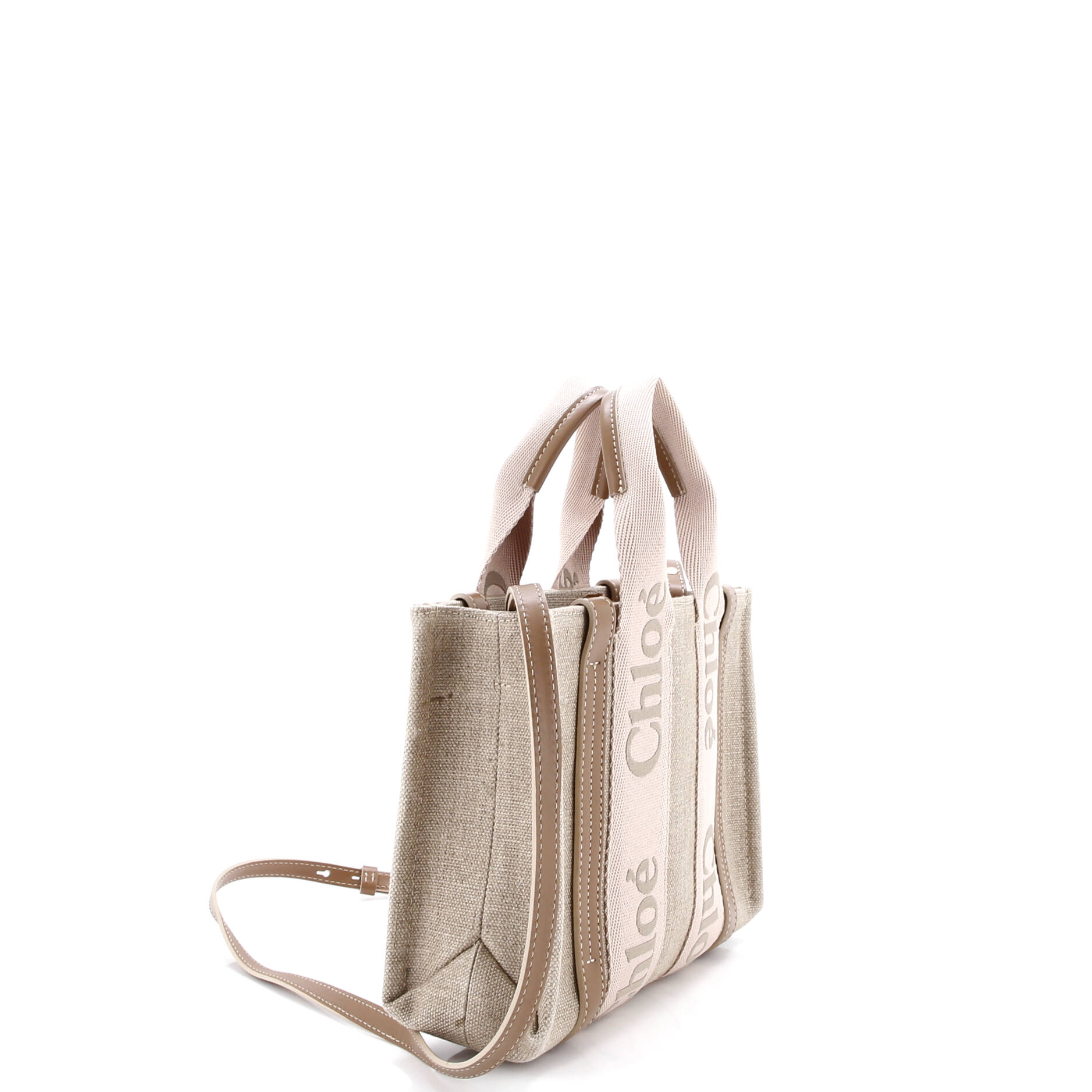 Woody Convertible Tote Canvas with Leather Small