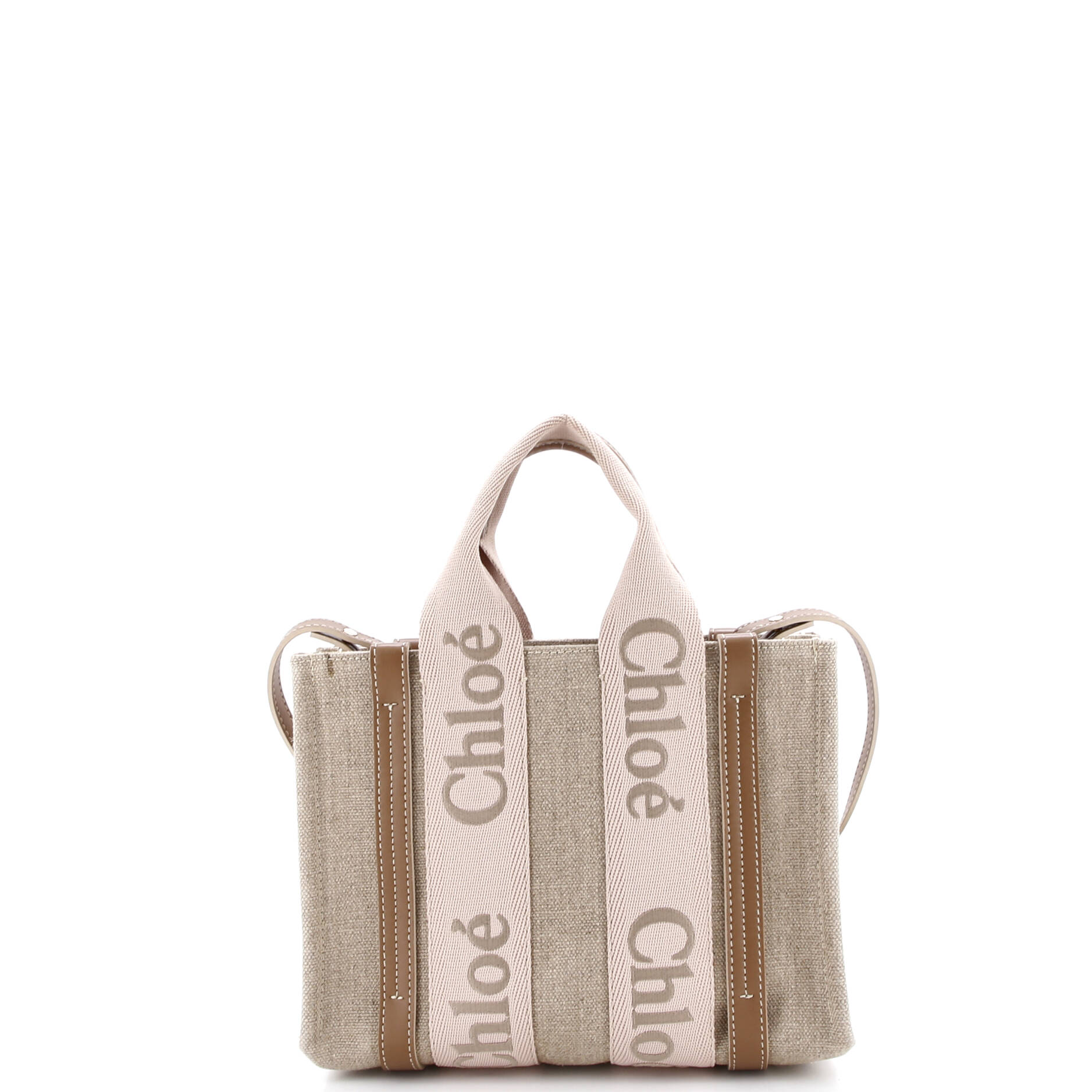 Woody Convertible Tote Canvas with Leather Small