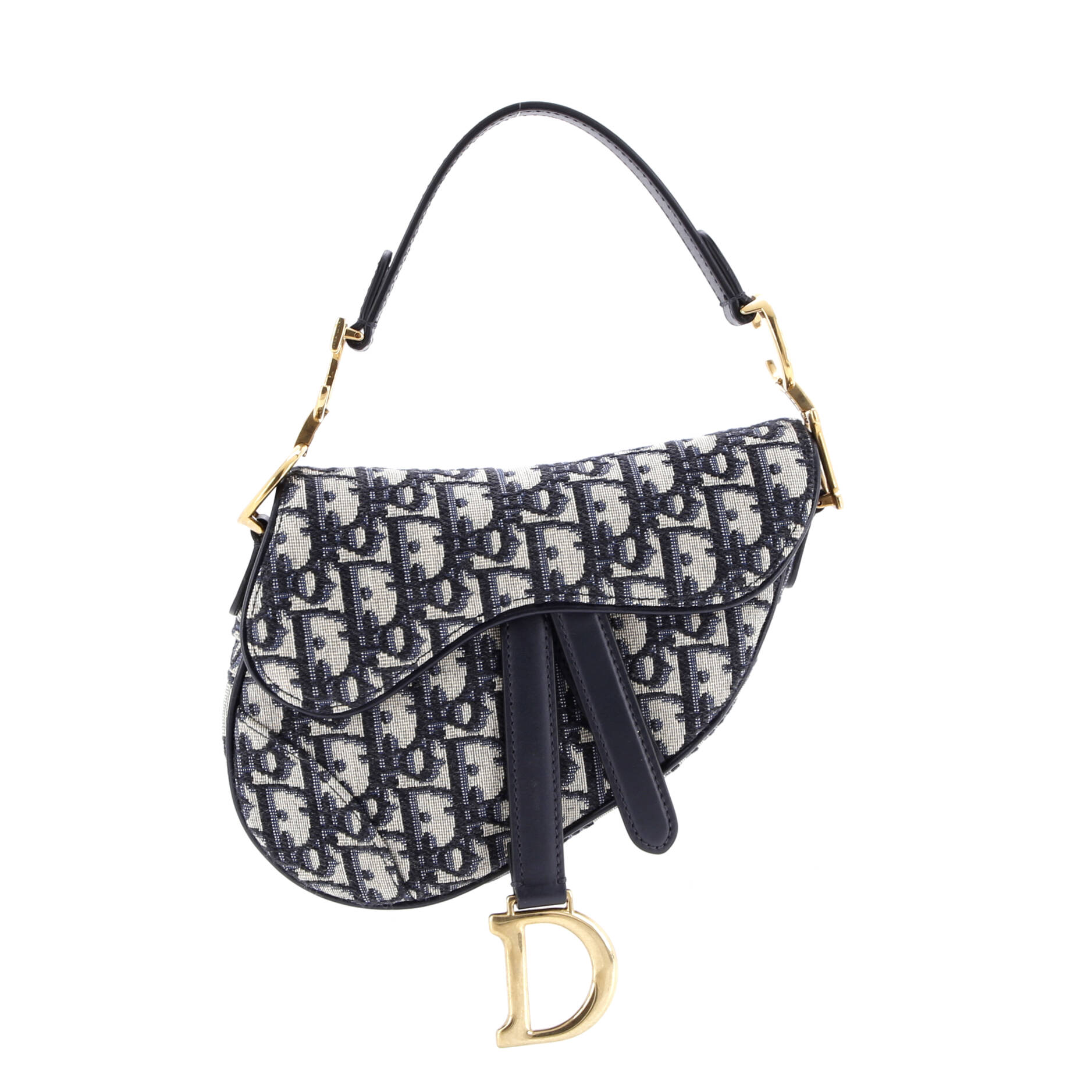 Saddle Handbag Oblique Canvas Mini