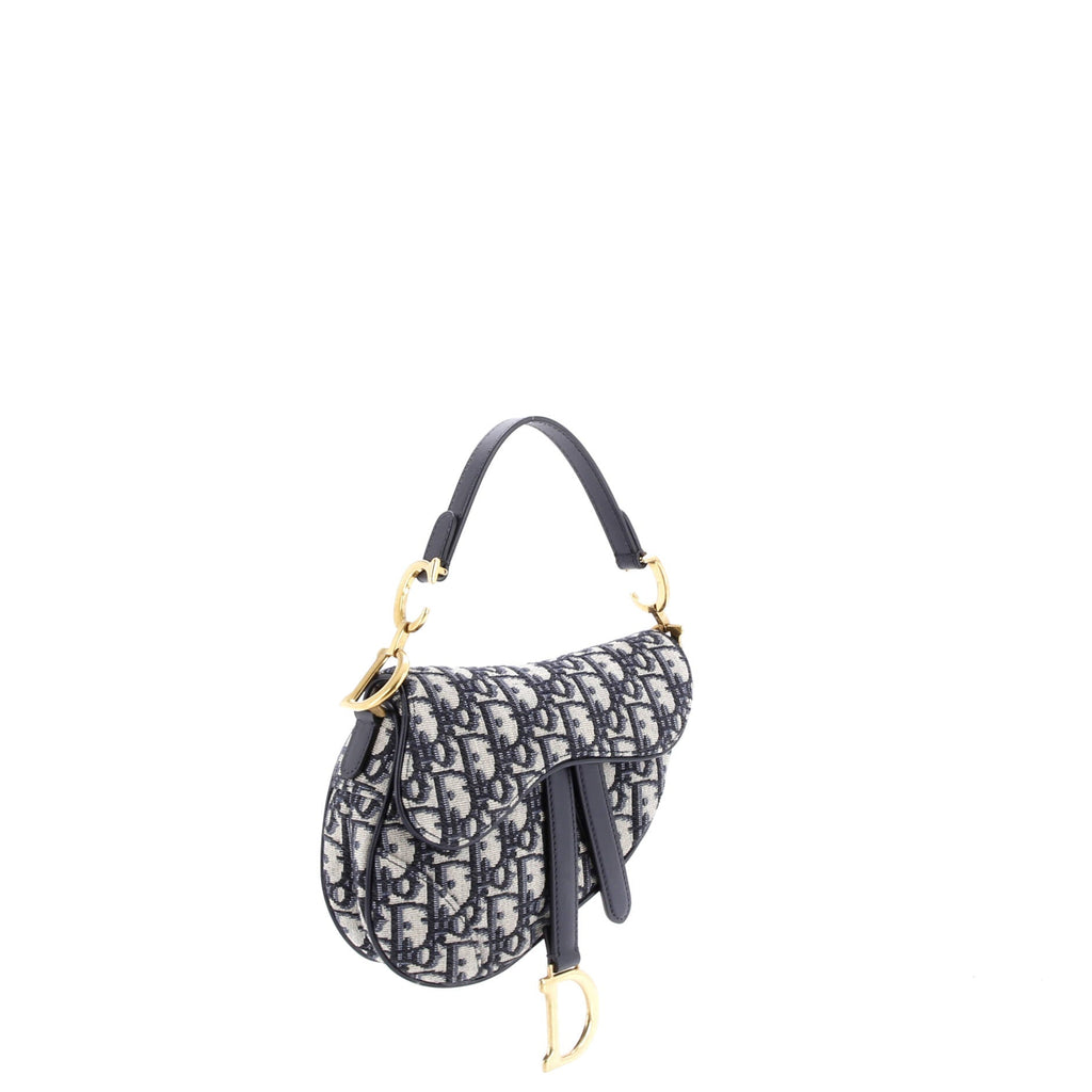 Saddle Handbag Oblique Canvas Mini