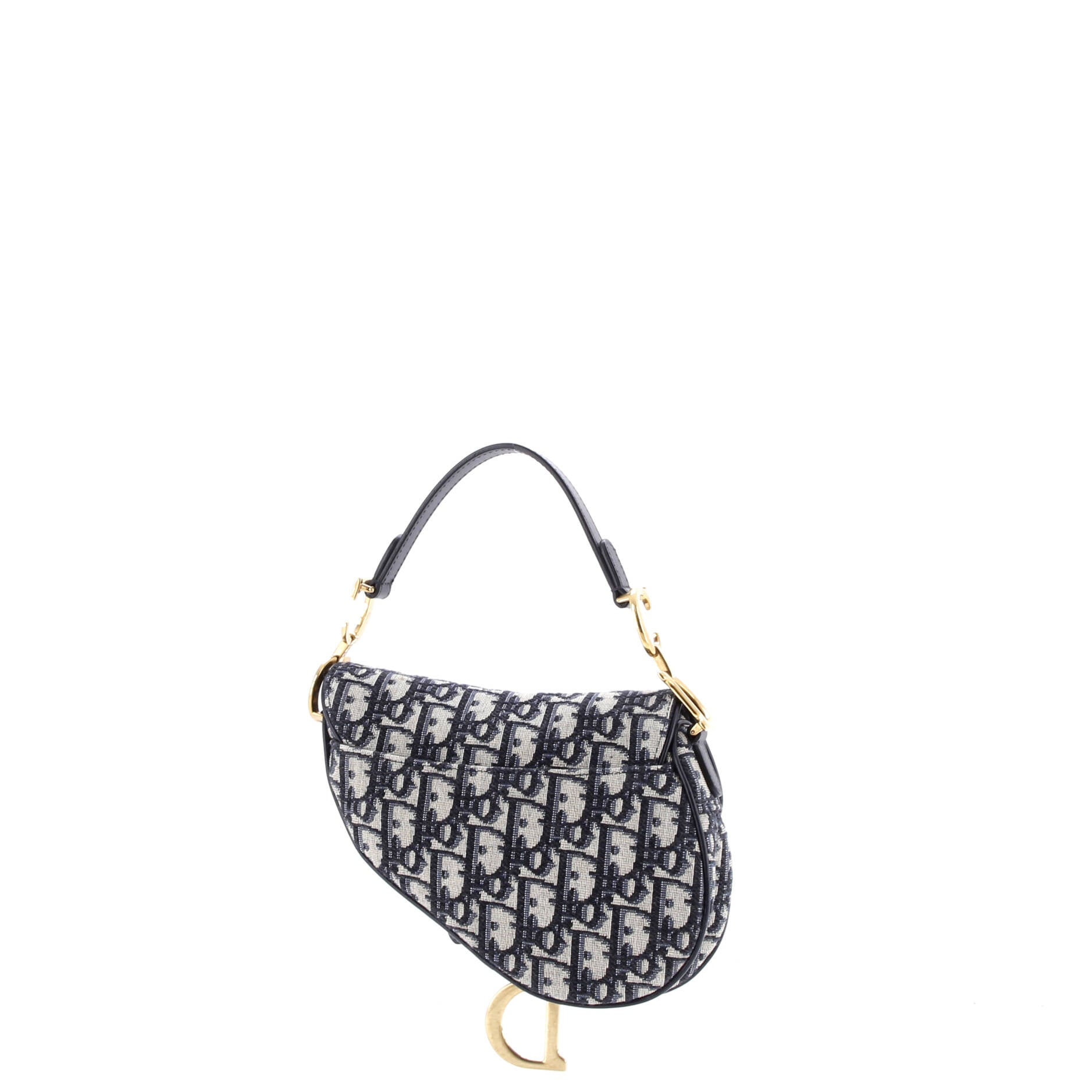 Saddle Handbag Oblique Canvas Mini