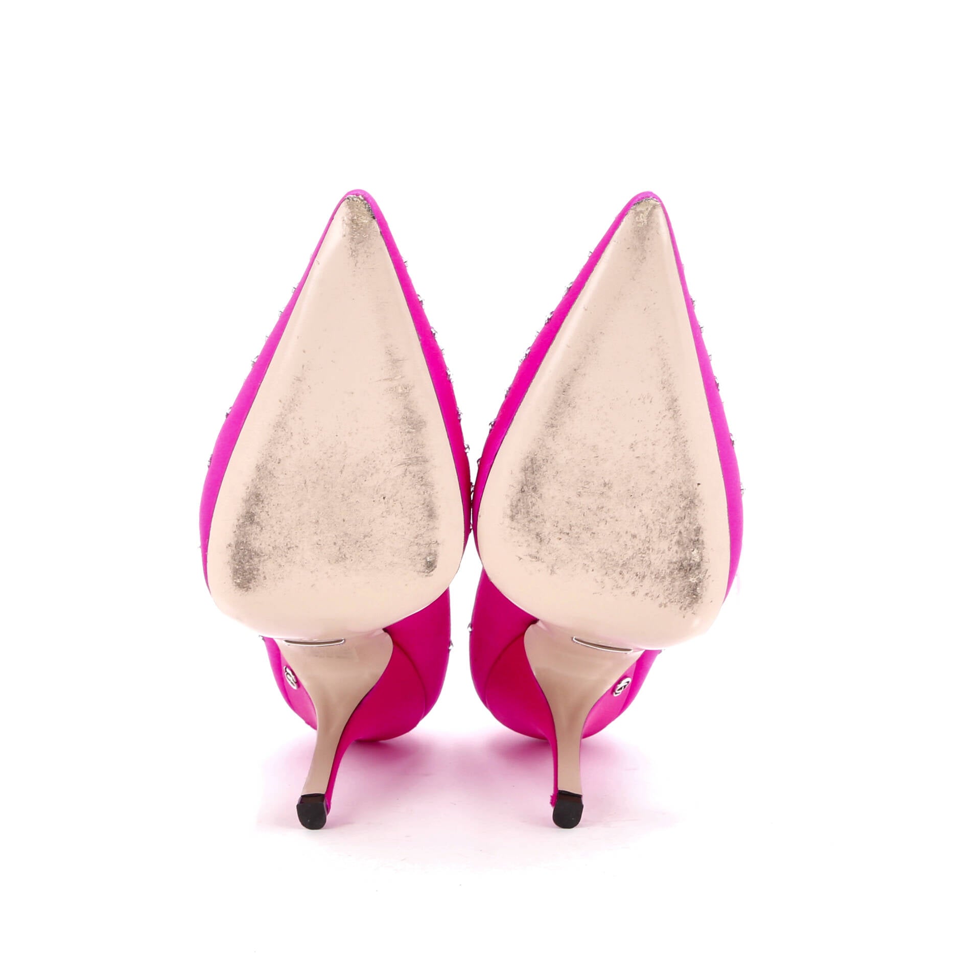 Women's Mary Jane Pumps Crystal Embellished Satin