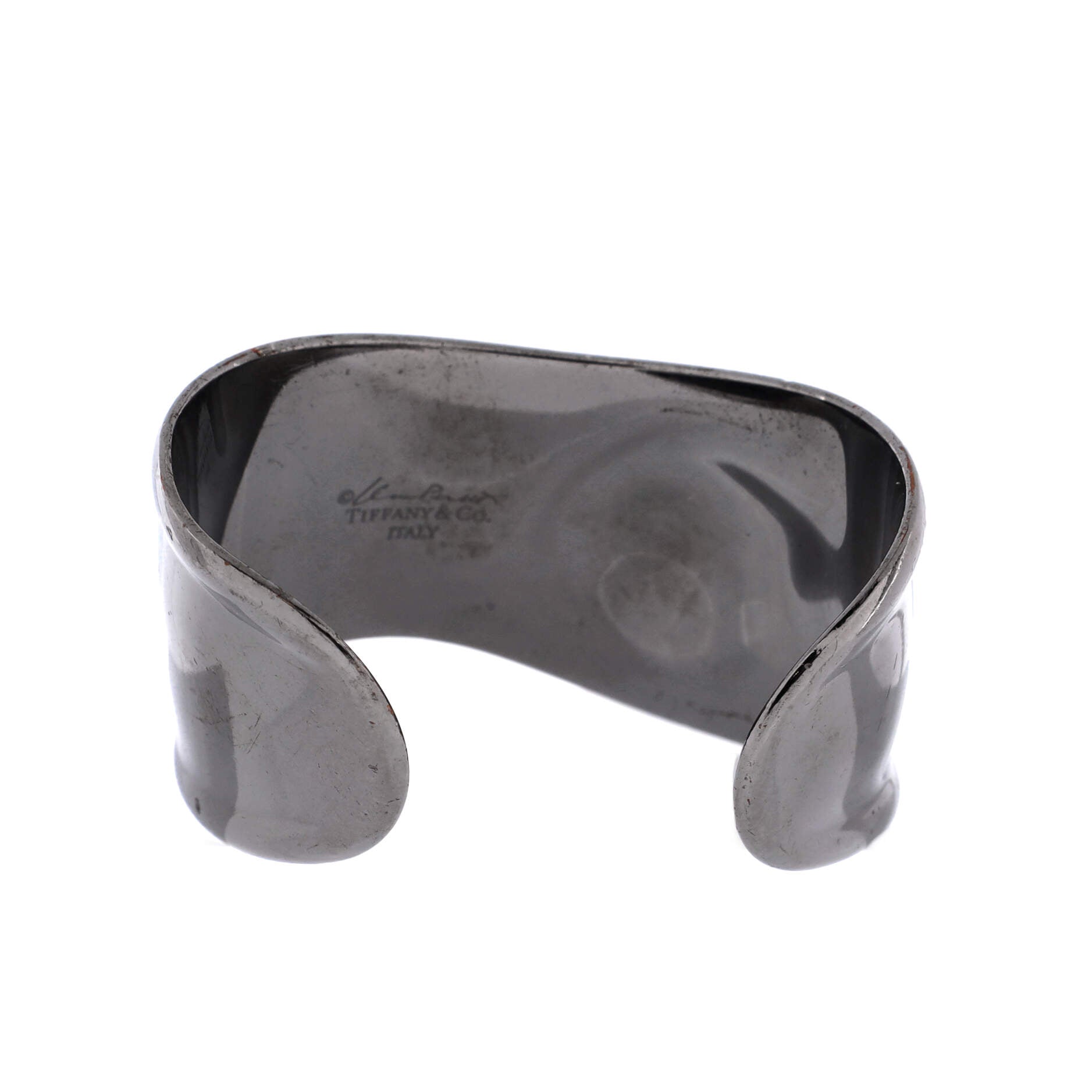 Elsa Peretti Left Wrist Bone Cuff Bracelet Ruthenium Medium