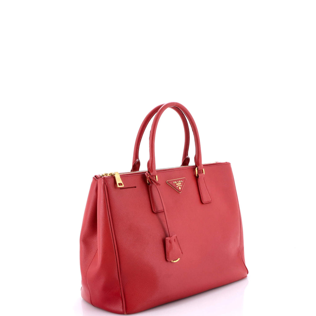 Galleria Double Zip Tote Saffiano Leather Large