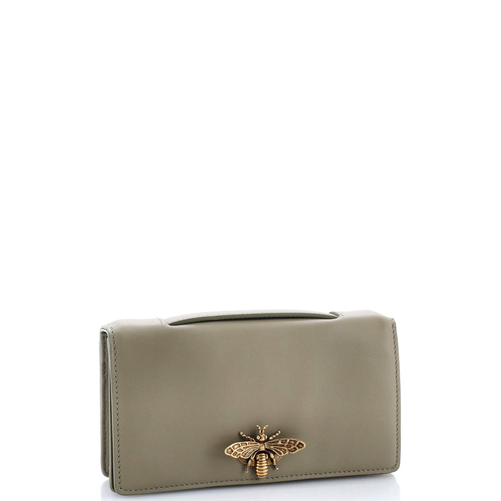 Bee Clutch Leather