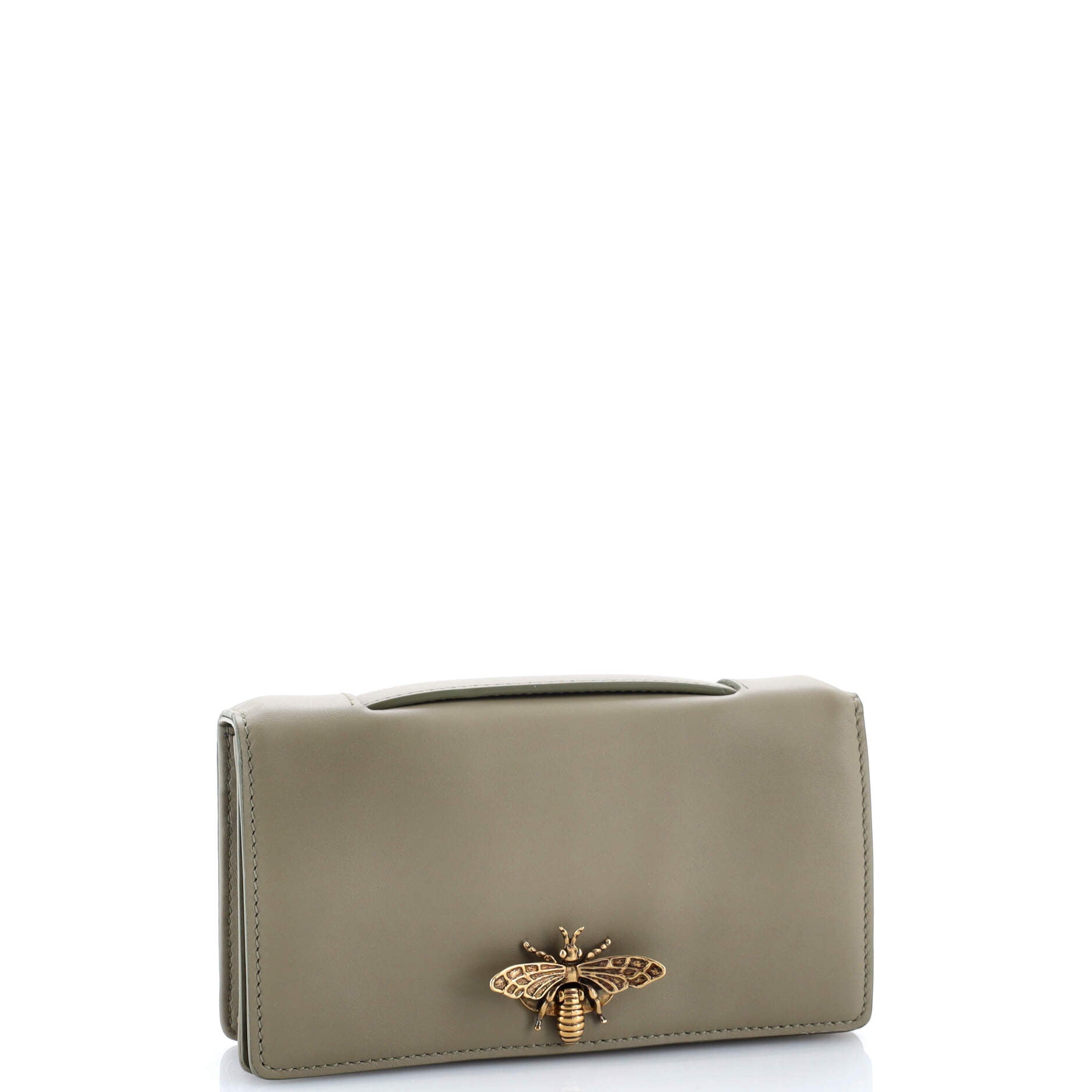 Bee Clutch Leather