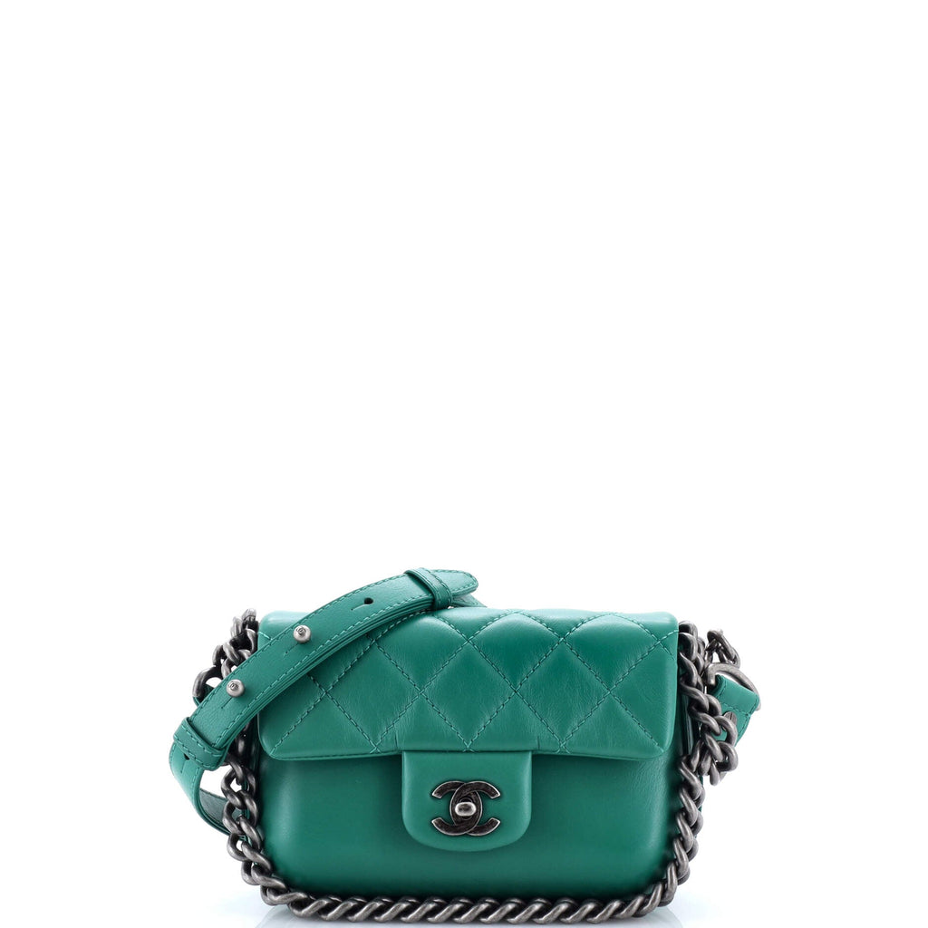 Rock My Shoulder Flap Bag Quilted Calfskin Mini
