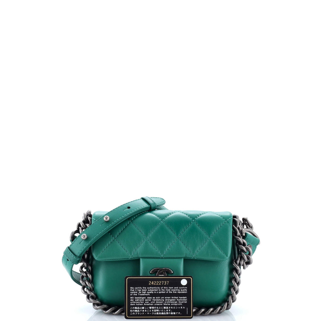 Rock My Shoulder Flap Bag Quilted Calfskin Mini
