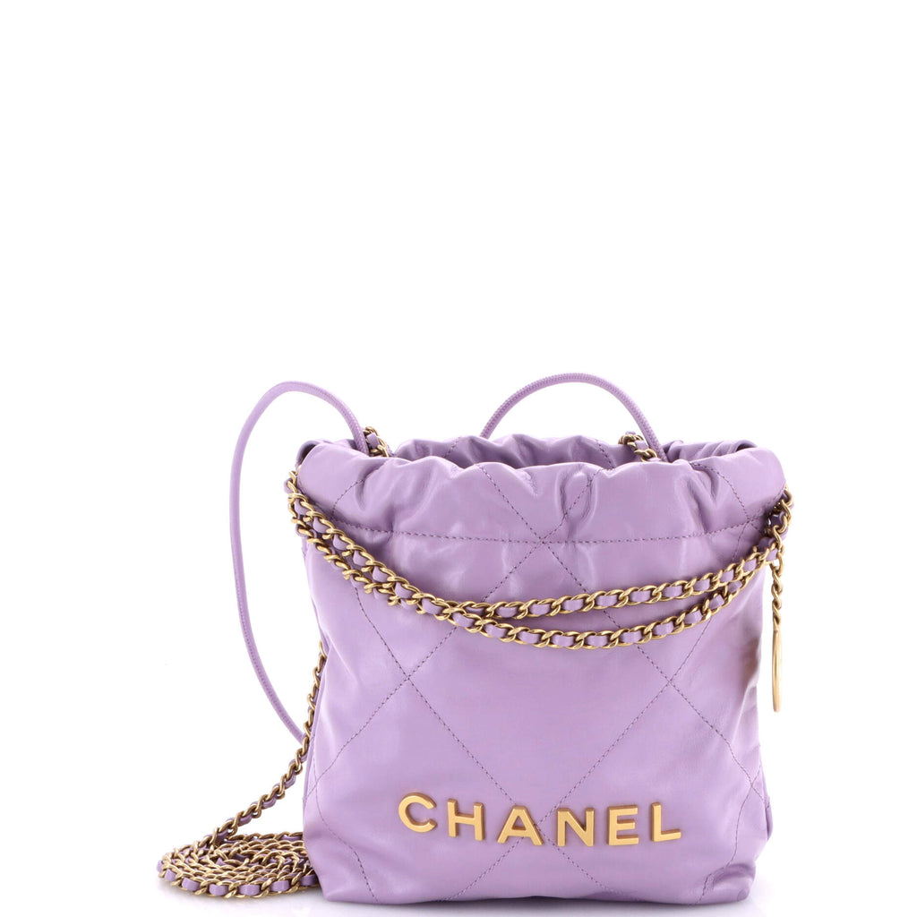22 Chain Hobo Quilted Calfskin Mini