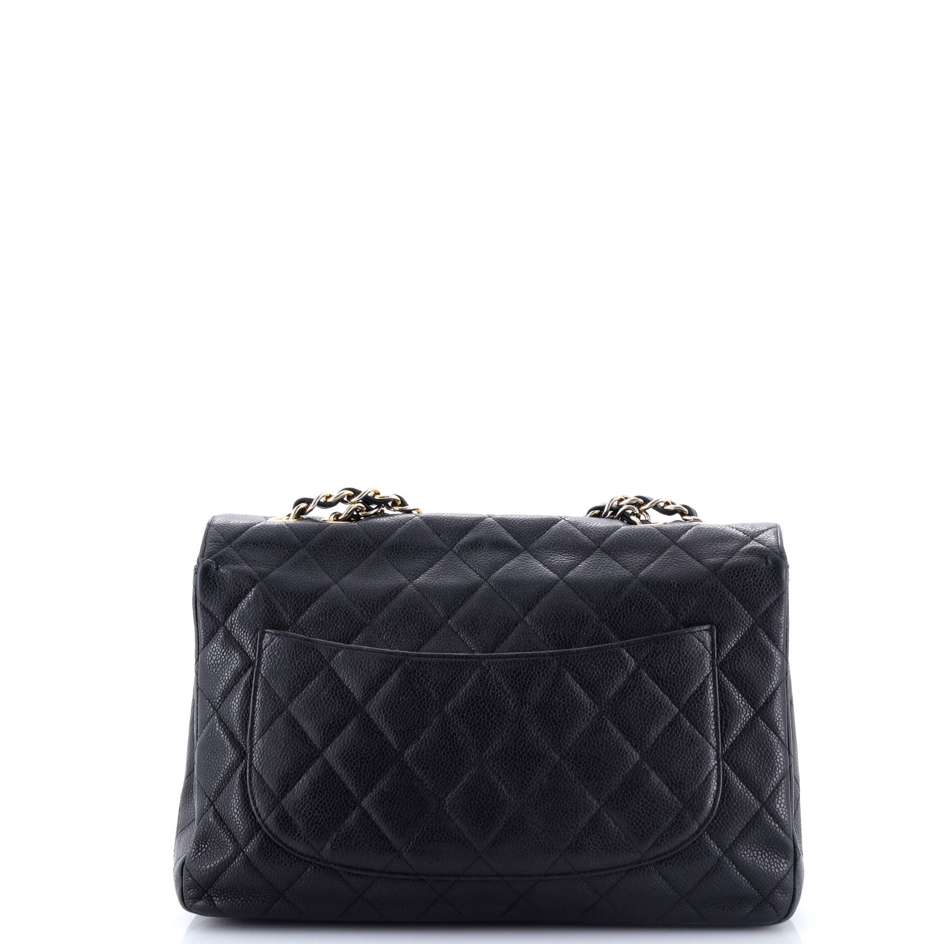 Vintage Classic Single Flap Bag Quilted Caviar Jumbo