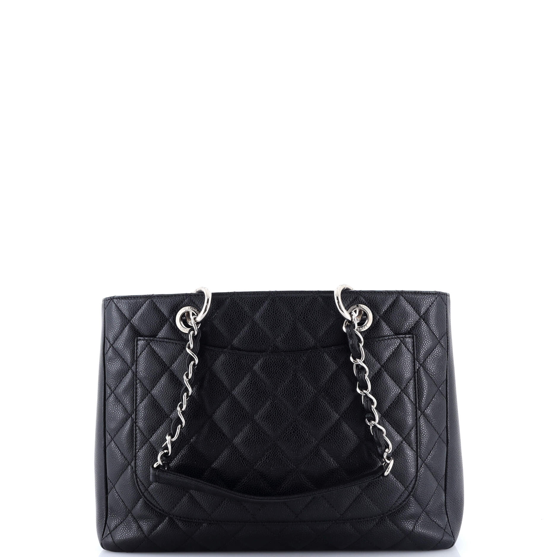 Grand Shopping Tote Quilted Caviar