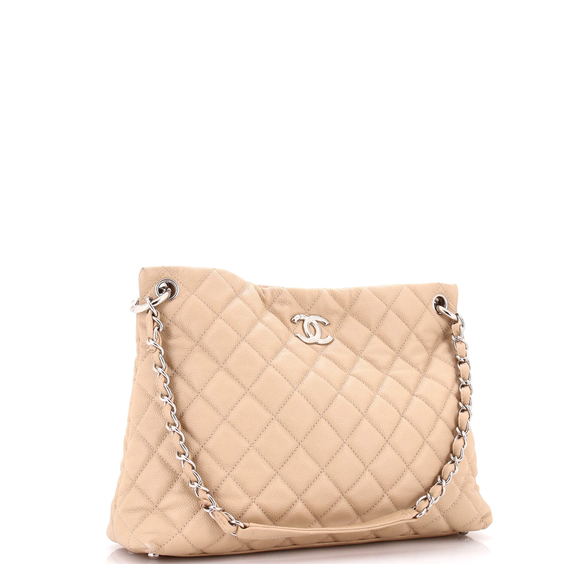 Easy Tote Quilted Caviar Large
